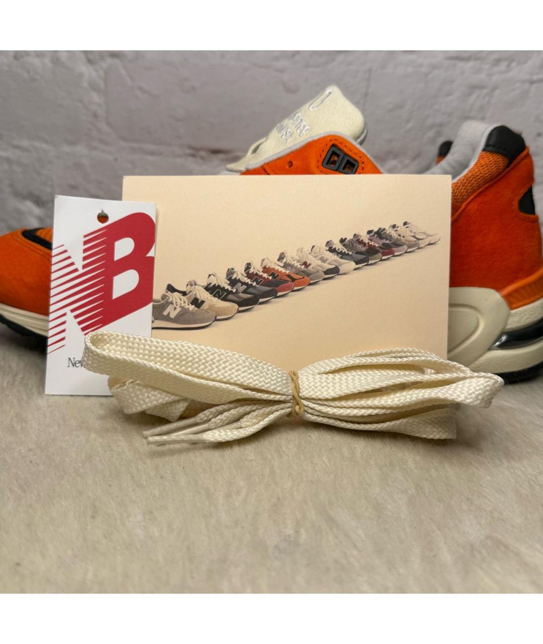 NEW BALANCE Оранжевое замшевые низкие кроссовки / кеды, фото 6