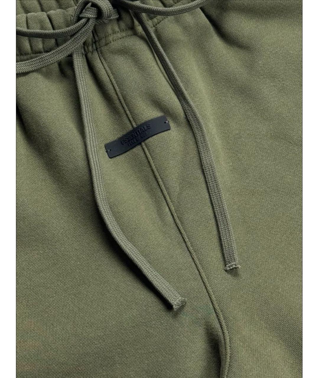 FEAR OF GOD ESSENTIALS Хаки хлопковые шорты, фото 5