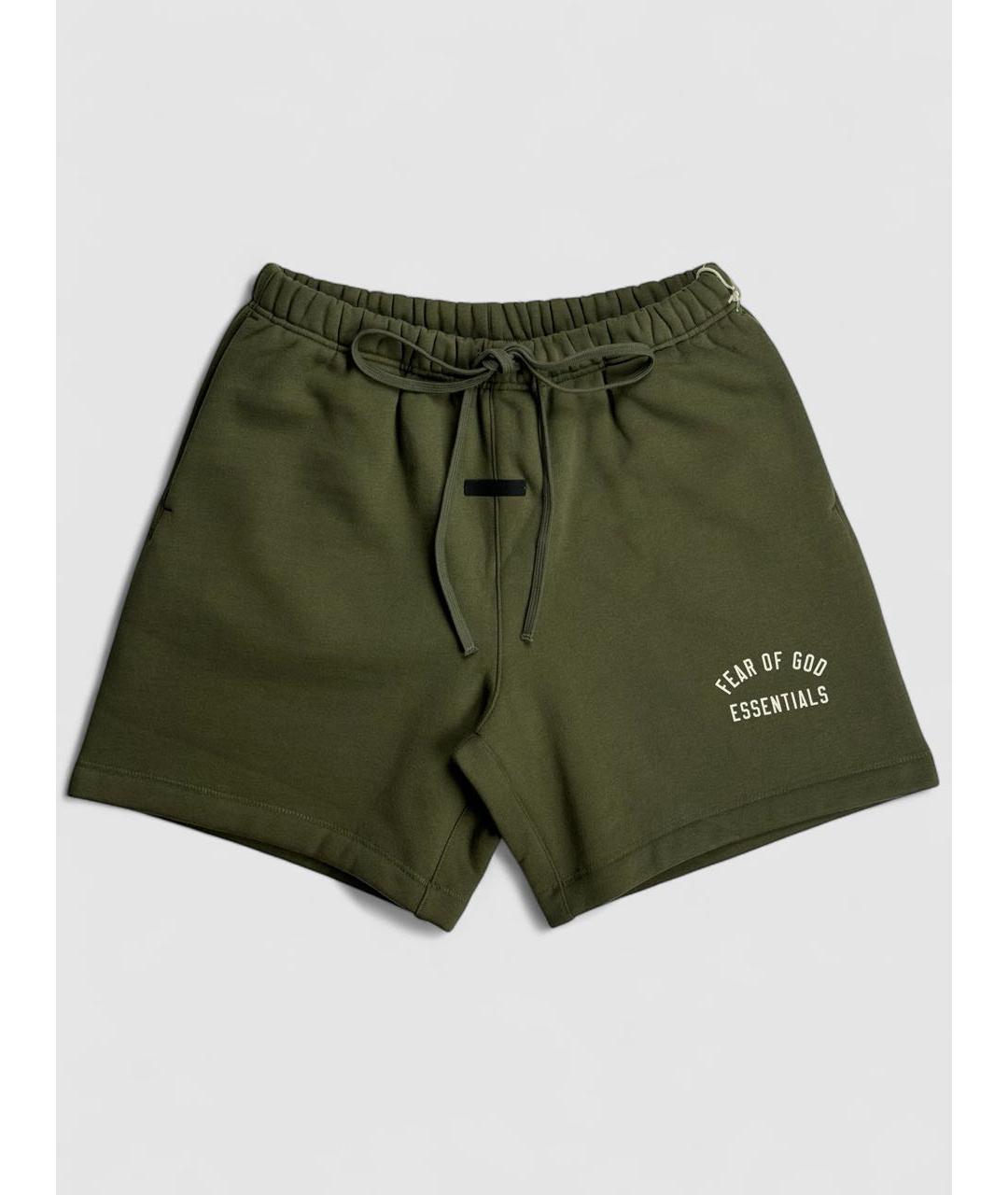 FEAR OF GOD ESSENTIALS Хаки хлопковые шорты, фото 6