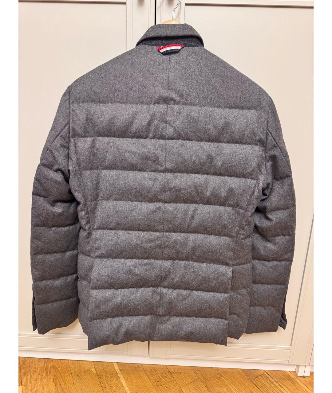 MONCLER Серая шерстяная куртка, фото 2