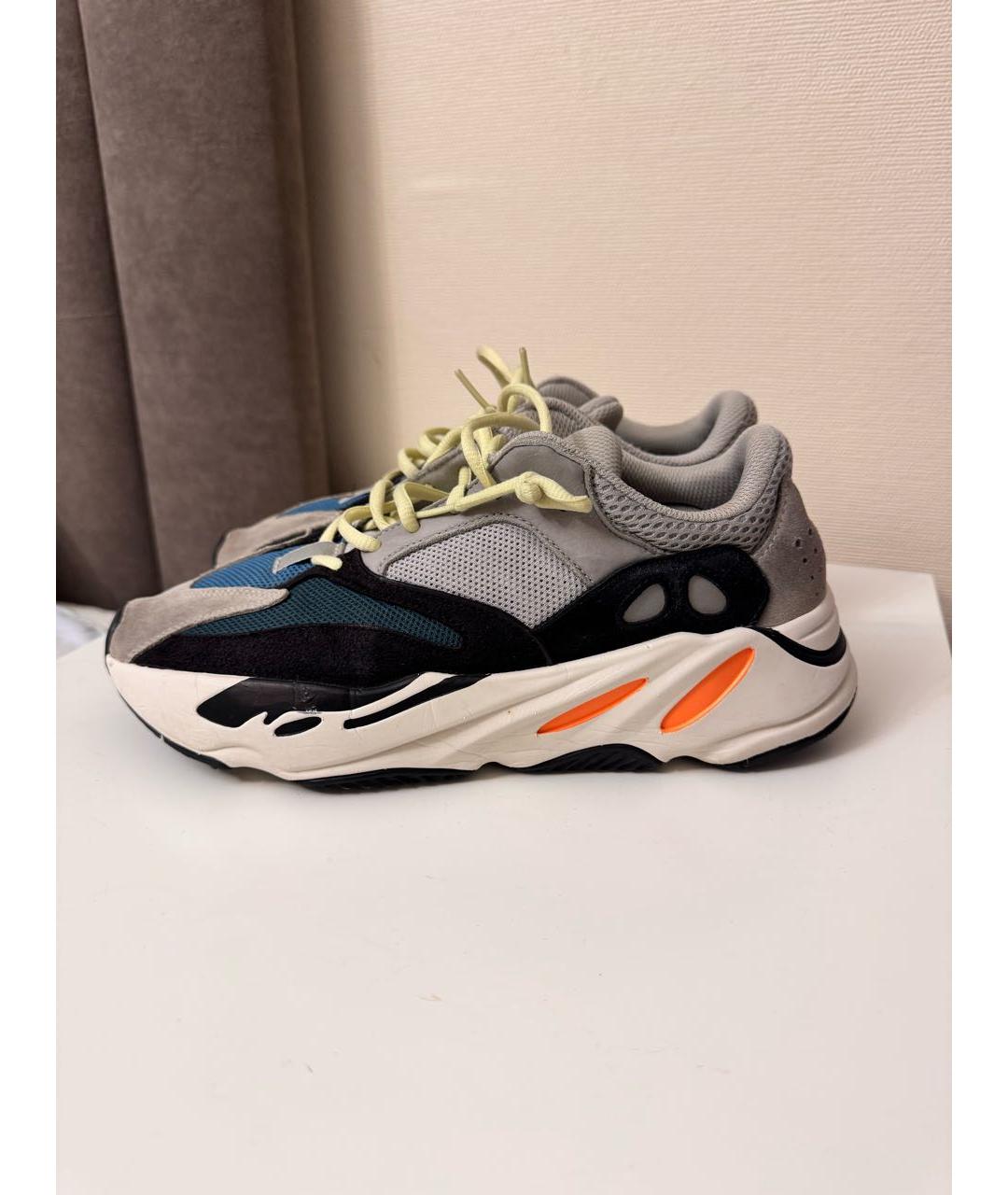 ADIDAS YEEZY Серые низкие кроссовки / кеды, фото 2