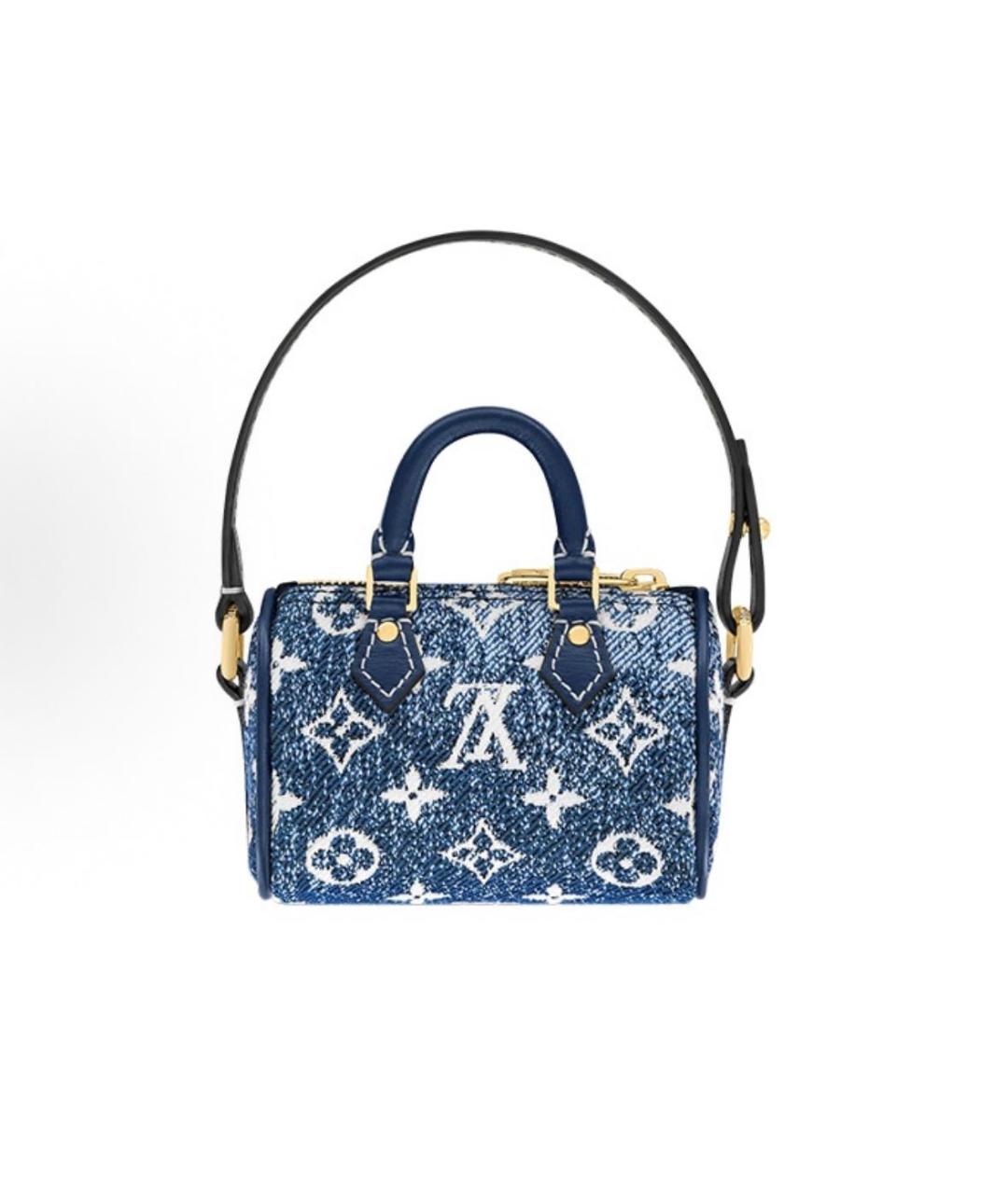 LOUIS VUITTON Синяя сумка с короткими ручками, фото 3