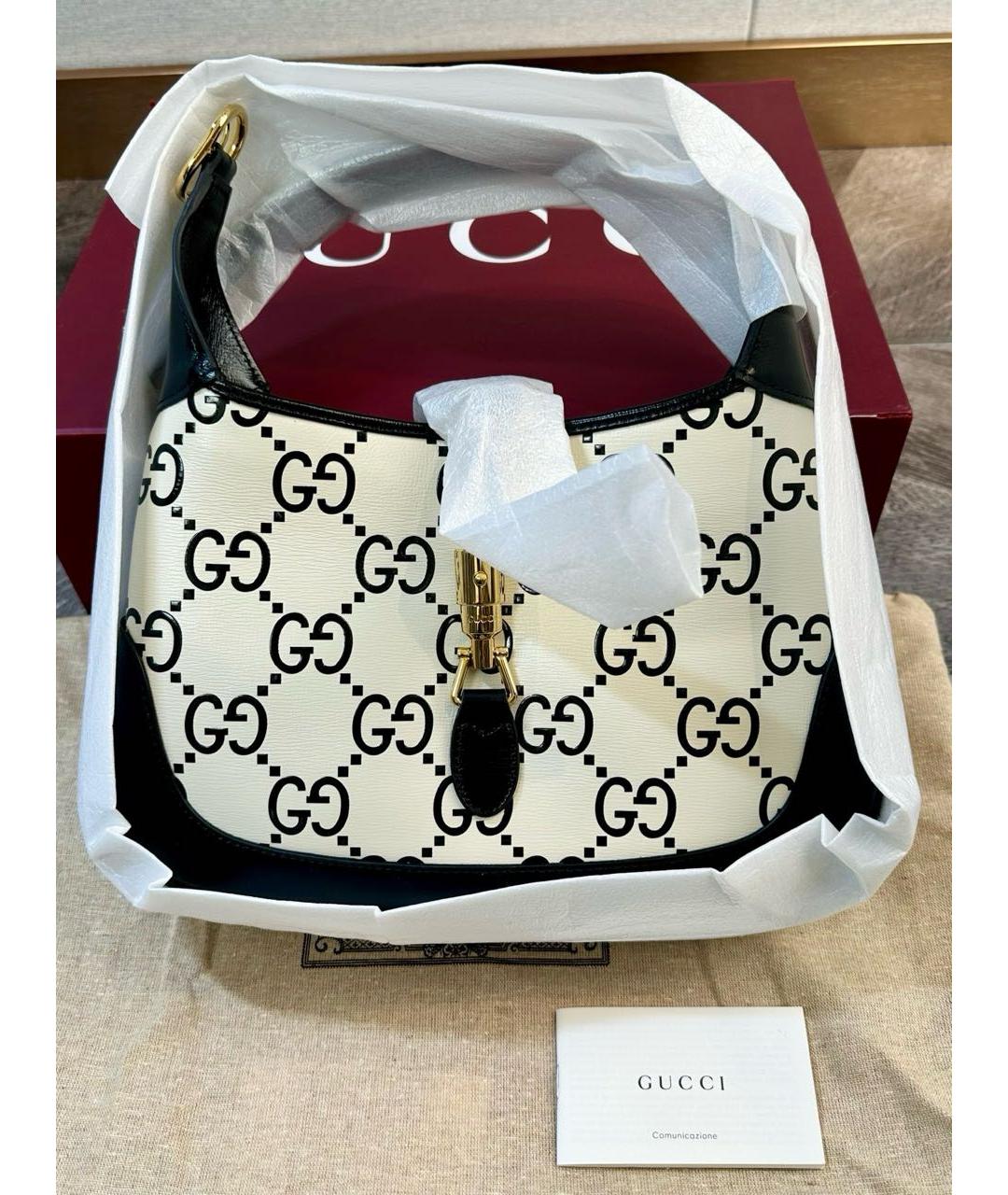 GUCCI Кожаная сумка с короткими ручками, фото 2