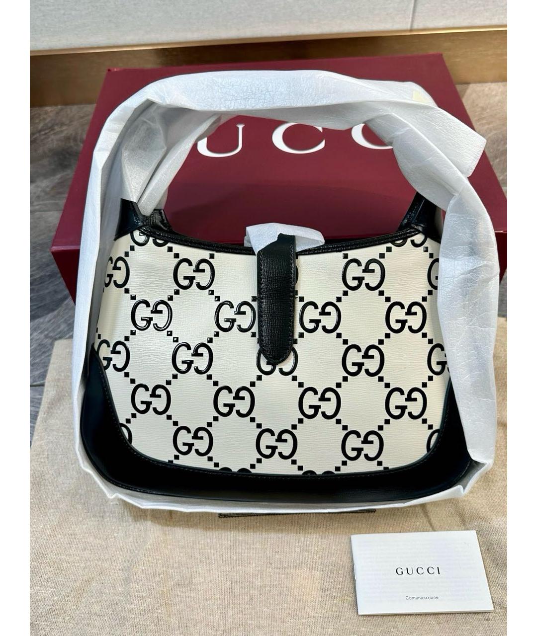 GUCCI Кожаная сумка с короткими ручками, фото 3