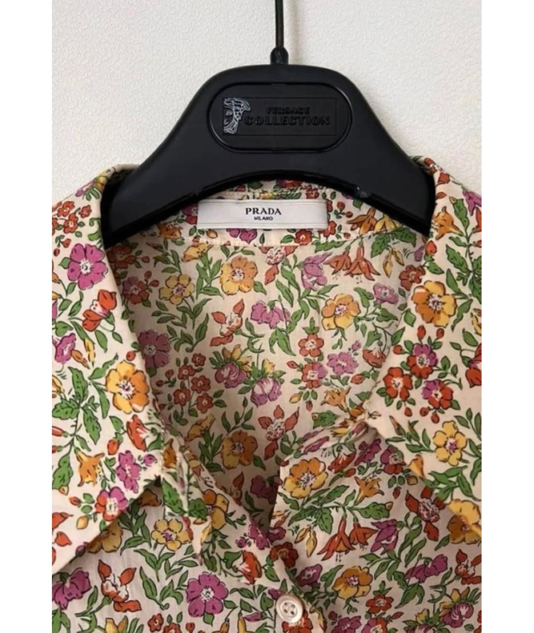 PRADA Мульти хлопковая блузы, фото 4