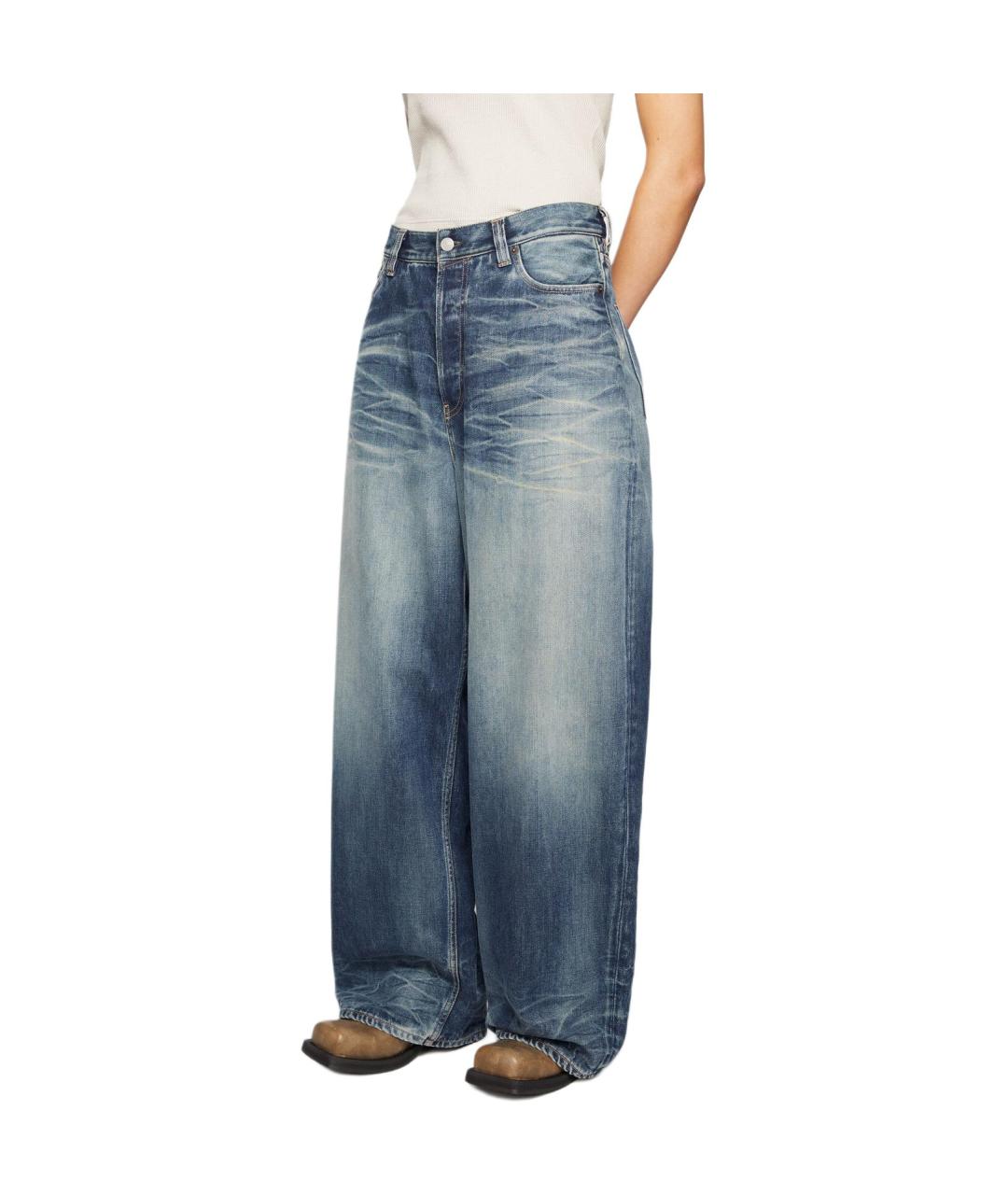 ACNE STUDIOS Синие прямые джинсы, фото 4