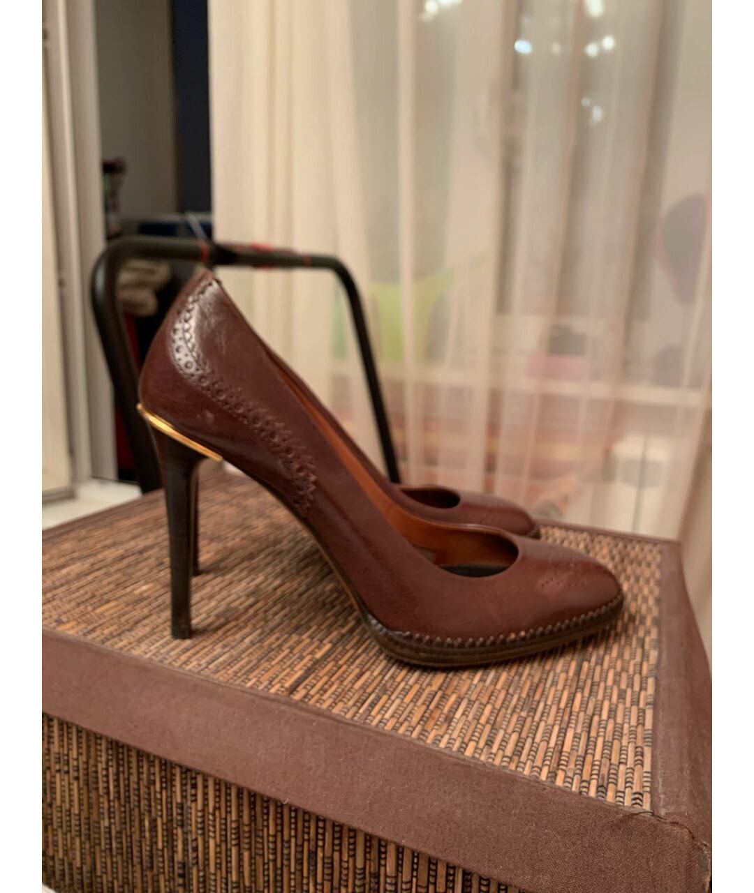 BURBERRY Коричневые кожаные туфли, фото 7