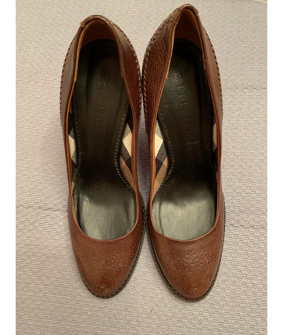 BURBERRY Коричневые кожаные туфли, фото 2