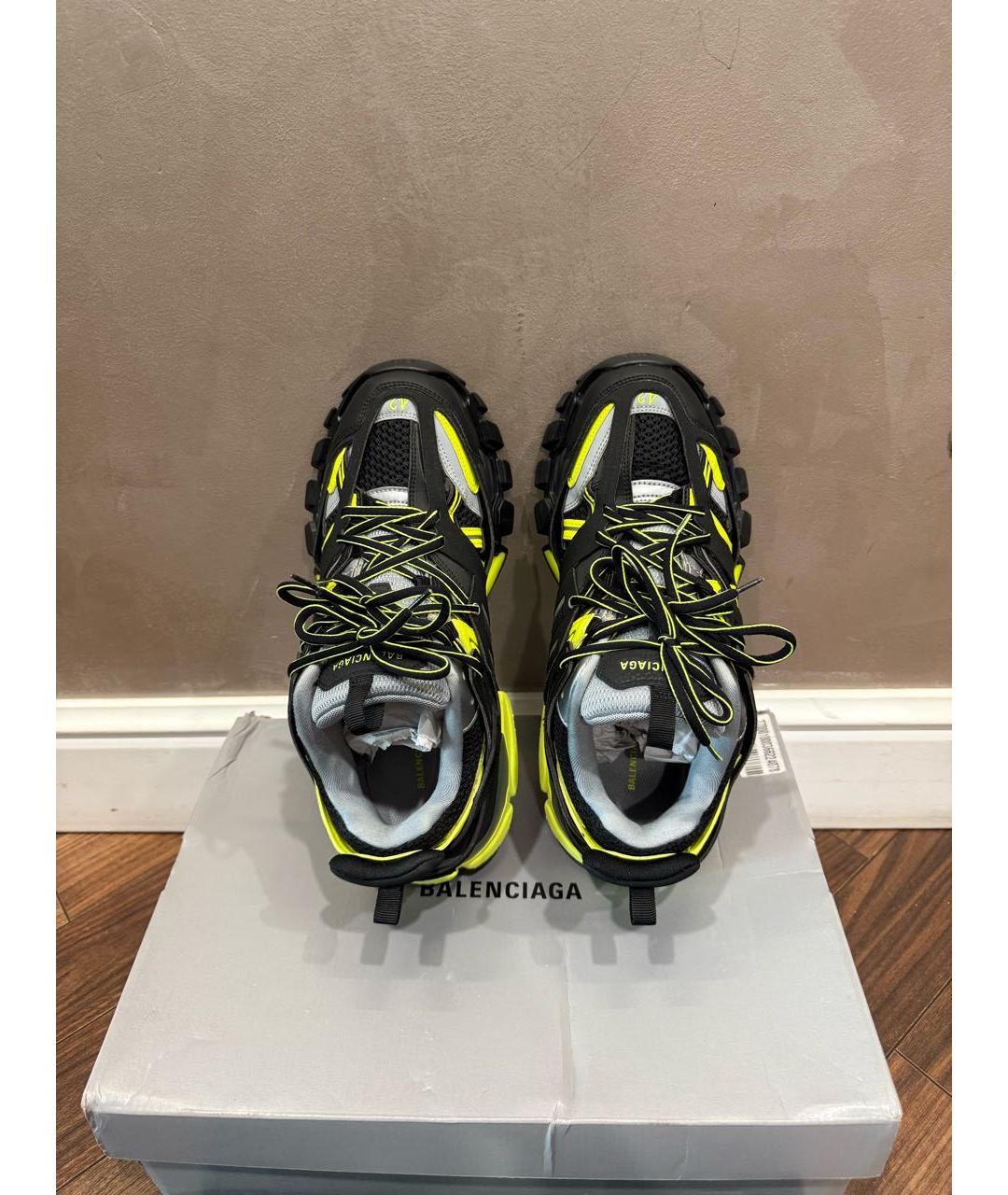 BALENCIAGA Желтые резиновые низкие кроссовки / кеды, фото 3