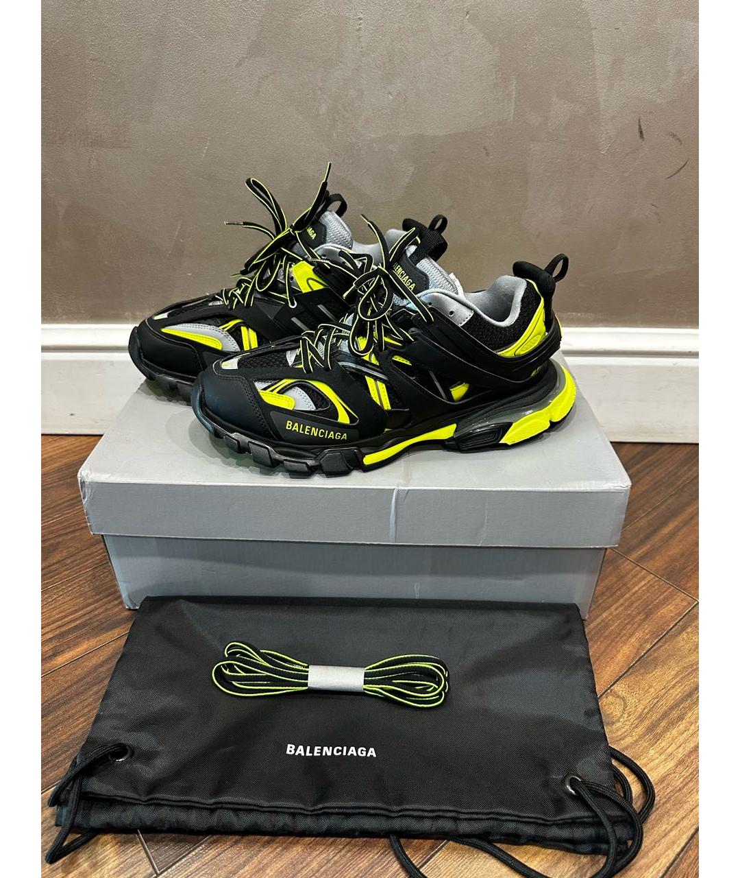 BALENCIAGA Желтые резиновые низкие кроссовки / кеды, фото 6