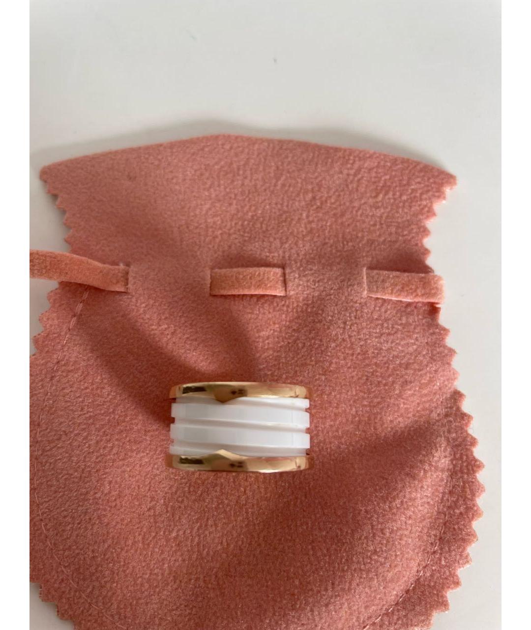 BVLGARI Белое кольцо из розового золота, фото 7