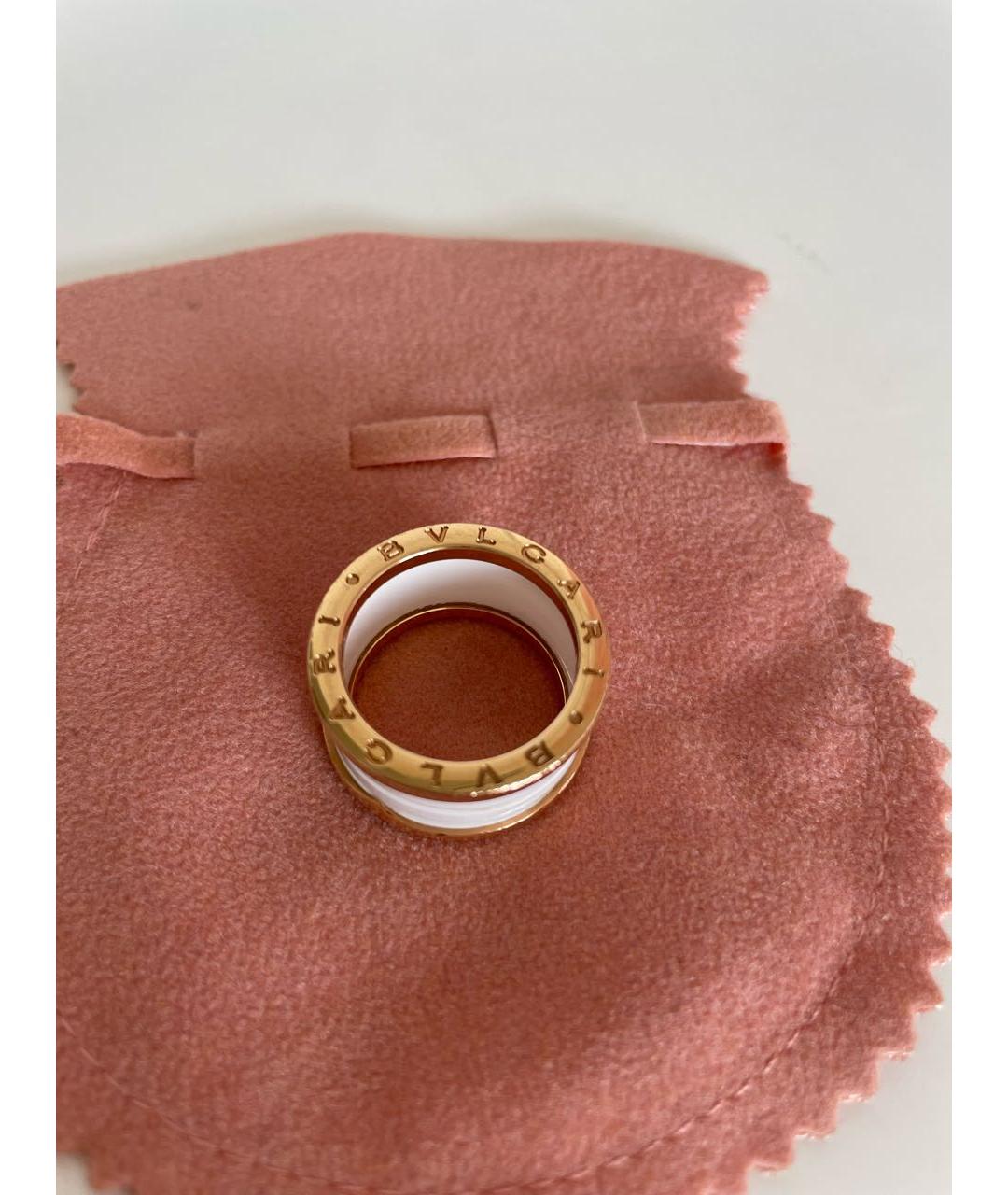 BVLGARI Белое кольцо из розового золота, фото 4