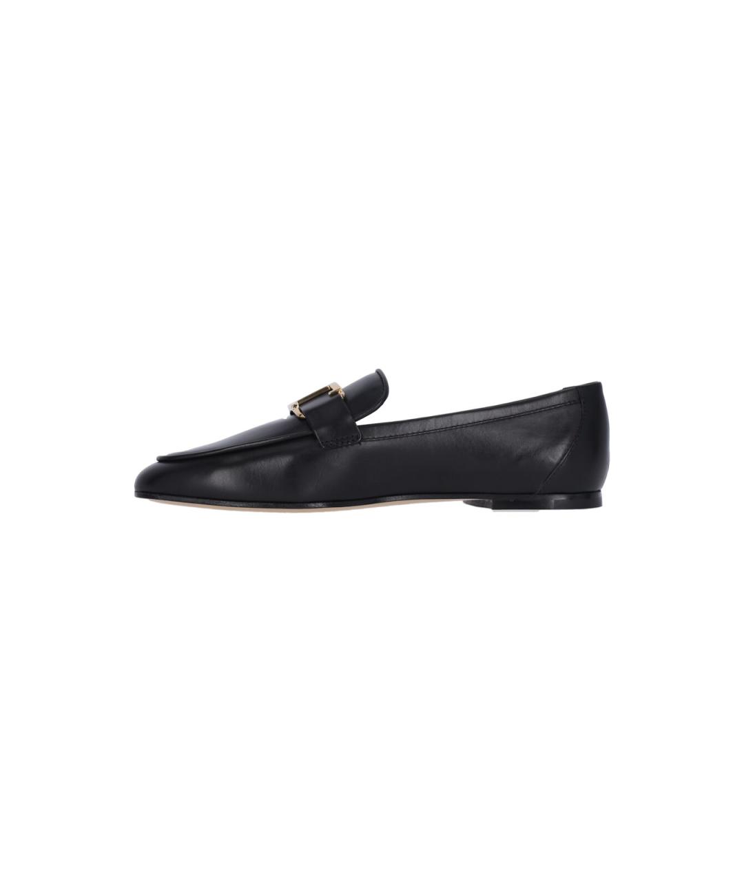 TOD'S Черные кожаные лоферы, фото 3