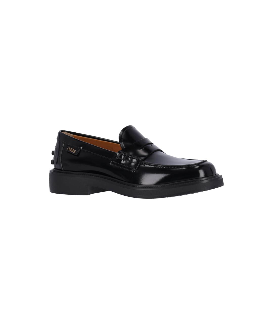 TOD'S Черные лоферы из лакированной кожи, фото 2