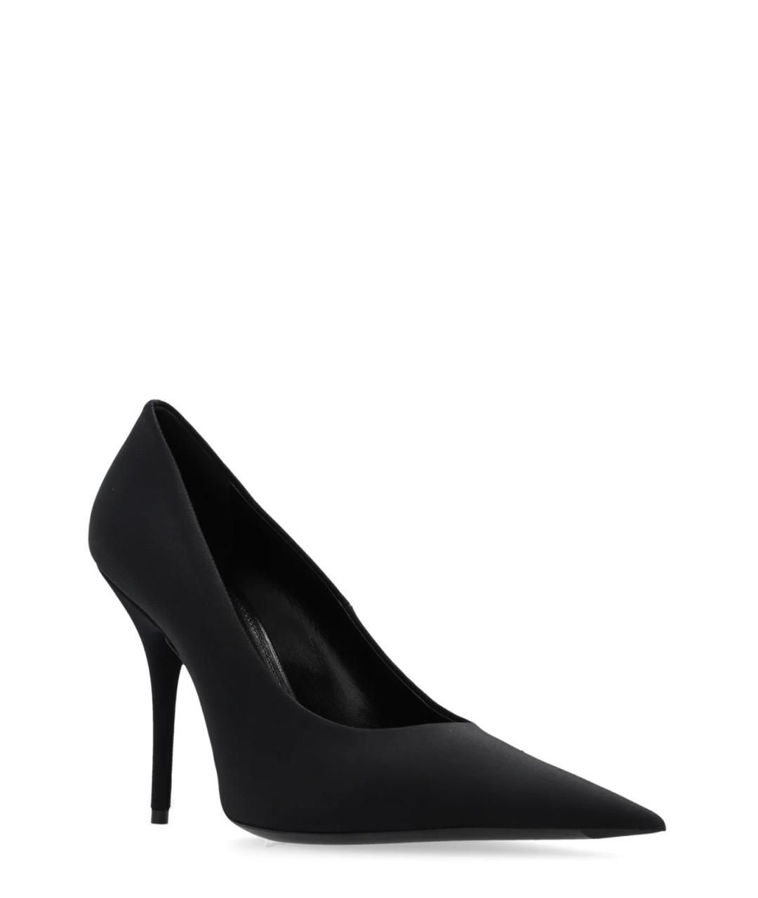 BALENCIAGA Черные синтетические туфли, фото 1
