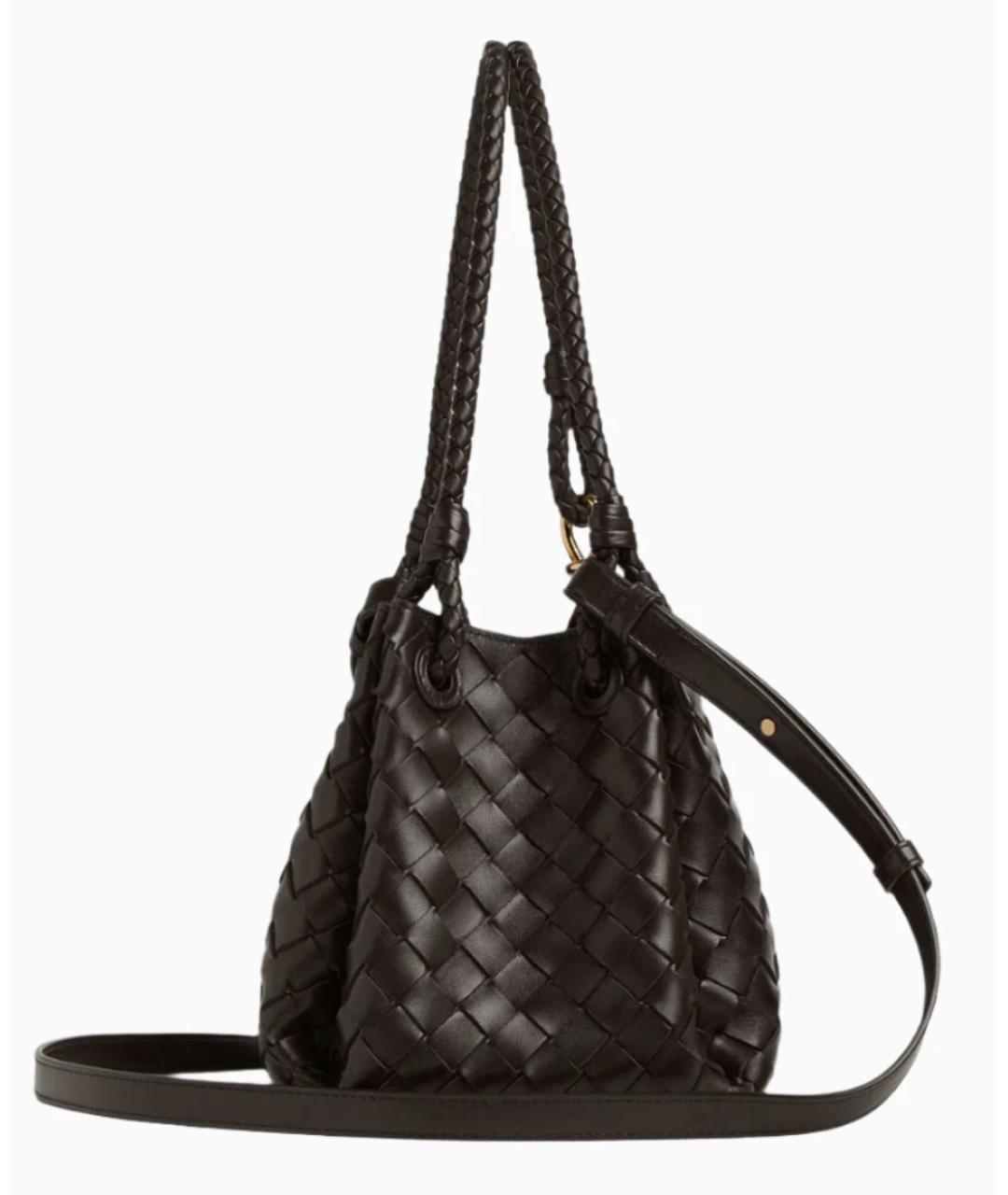 BOTTEGA VENETA Коричневая кожаная сумка тоут, фото 2