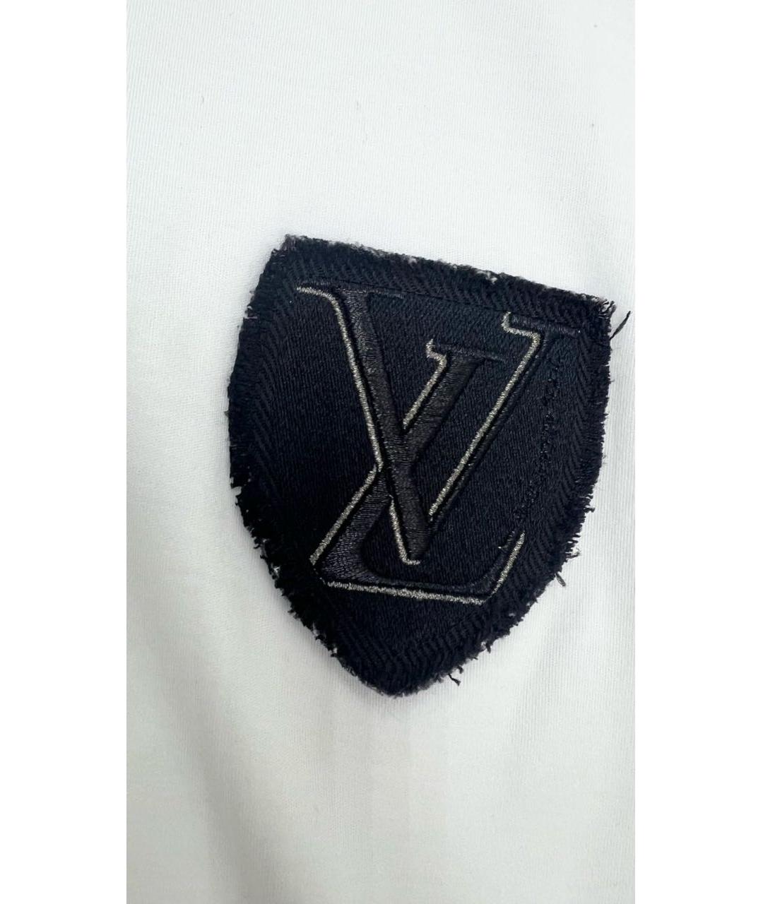 LOUIS VUITTON Белая хлопковая футболка, фото 3