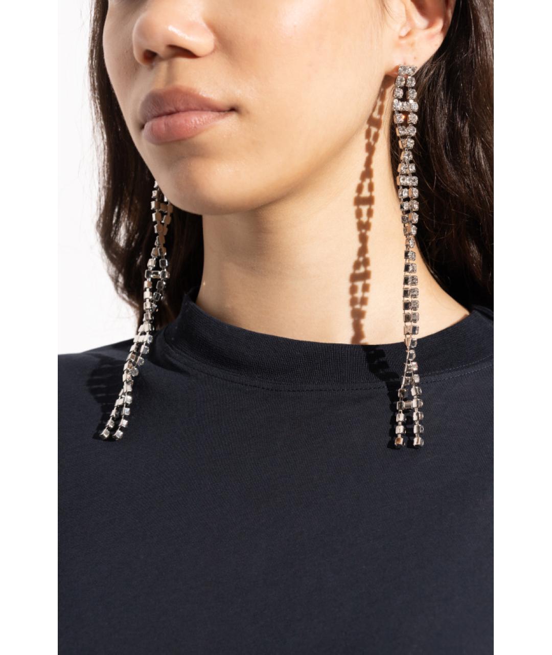 BALENCIAGA Серебряные латунные серьги, фото 2