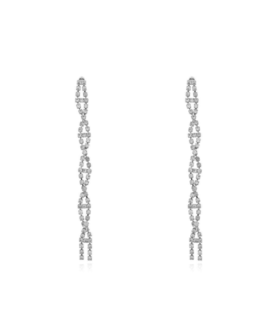 BALENCIAGA Серебряные латунные серьги, фото 1