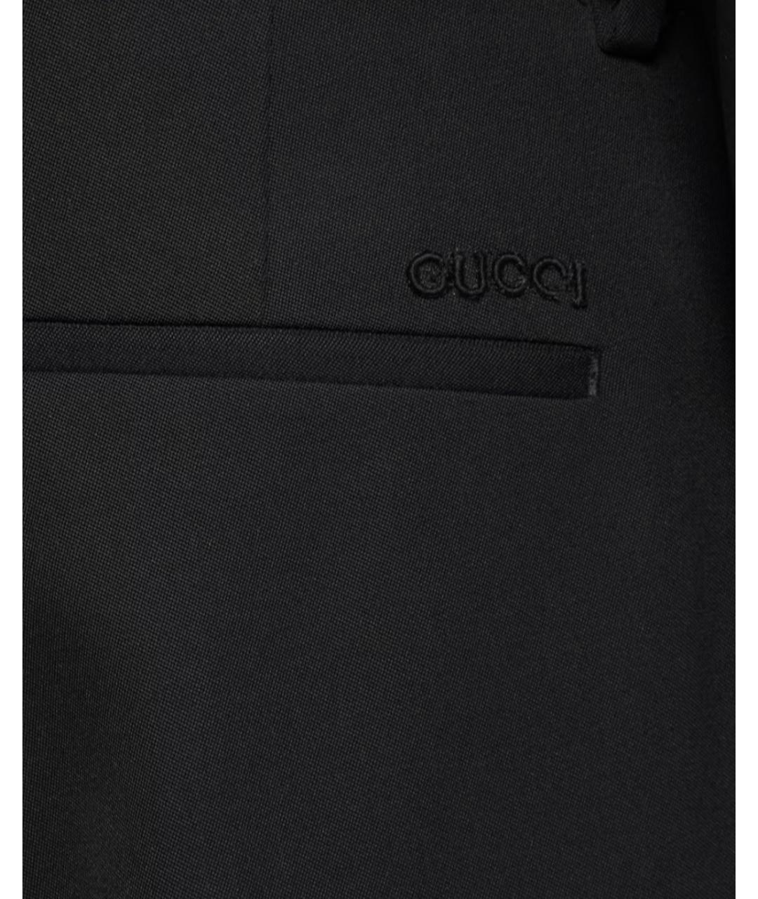GUCCI Черные классические брюки, фото 3