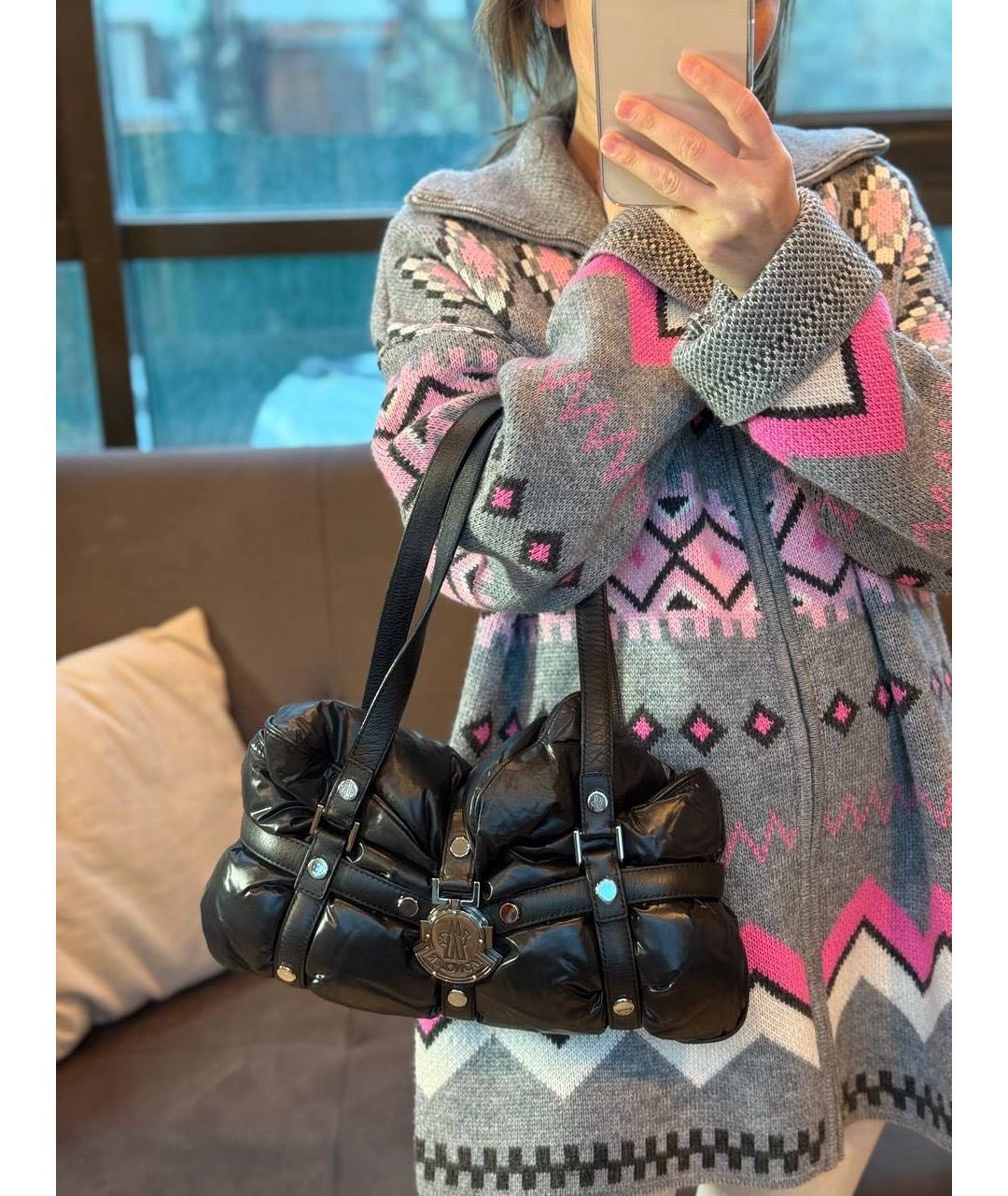 MONCLER Черная сумка тоут, фото 8