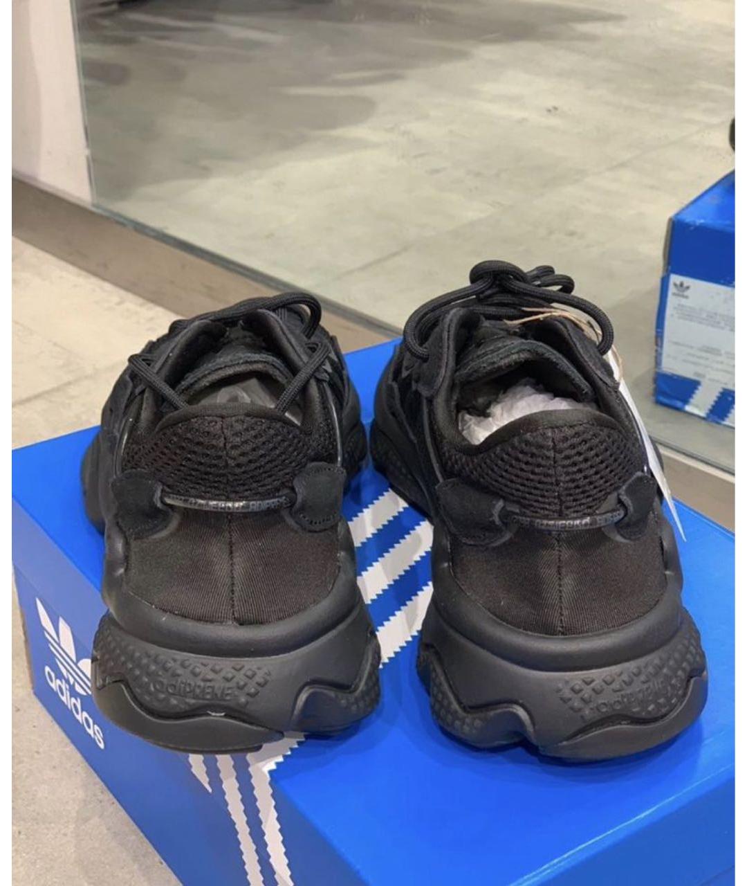 ADIDAS Черные текстильные низкие кроссовки / кеды, фото 7