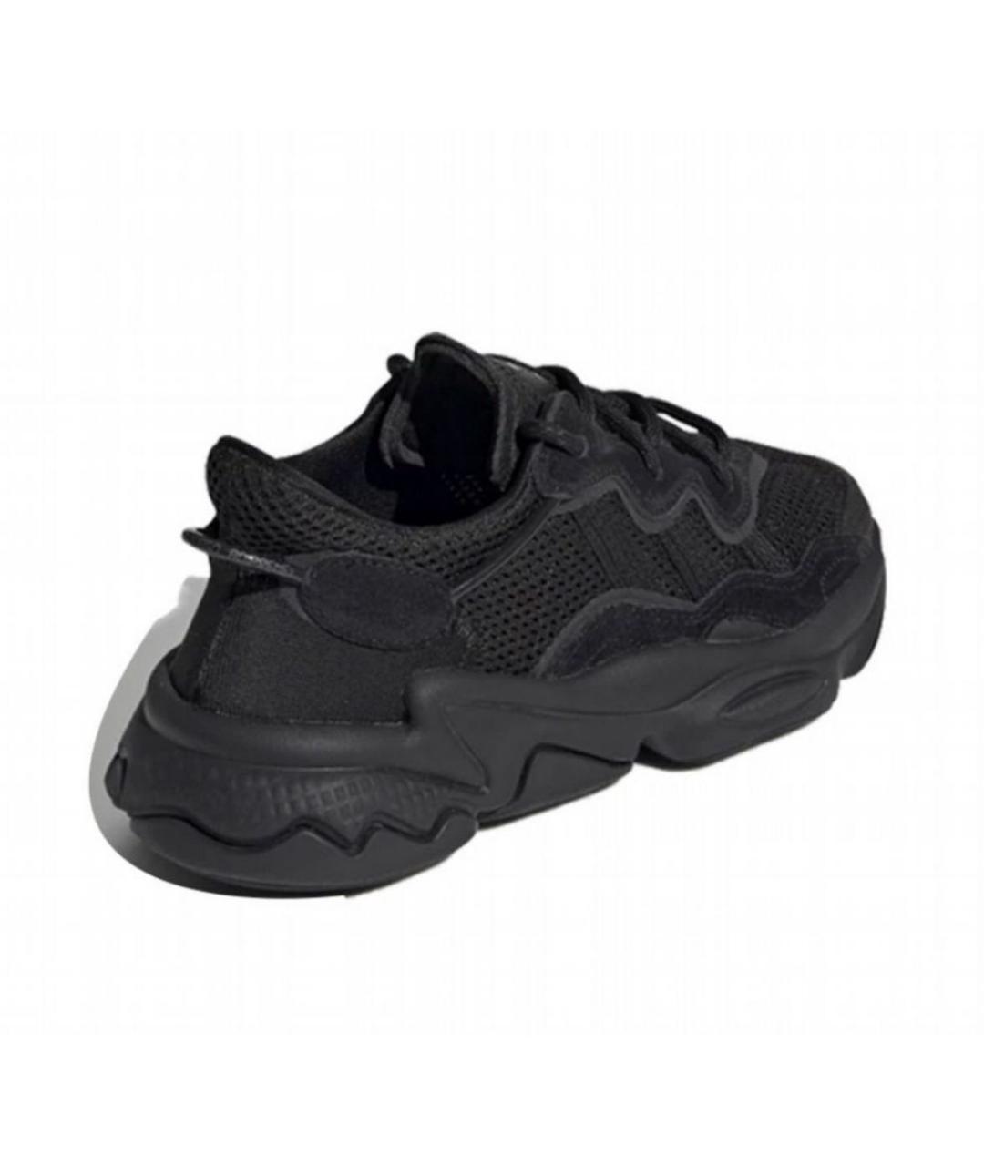 ADIDAS Черные текстильные низкие кроссовки / кеды, фото 4