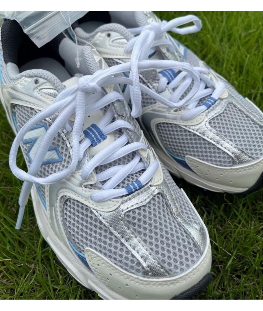 NEW BALANCE Синие текстильные низкие кроссовки / кеды, фото 5