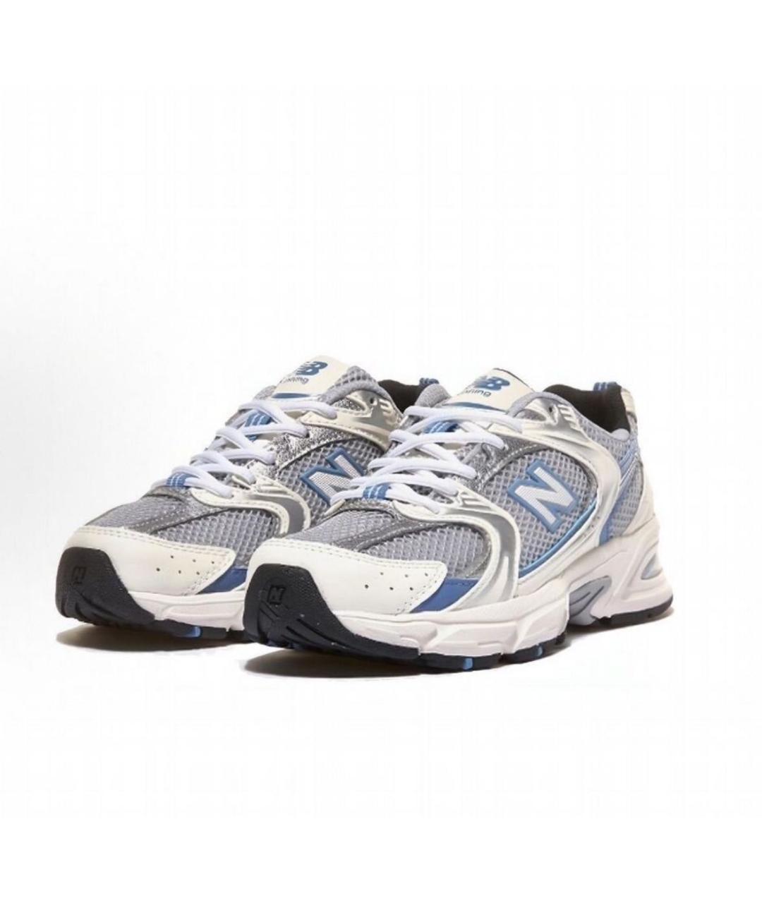 NEW BALANCE Синие текстильные низкие кроссовки / кеды, фото 2