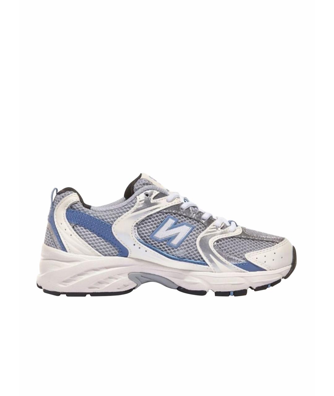NEW BALANCE Синие текстильные низкие кроссовки / кеды, фото 1