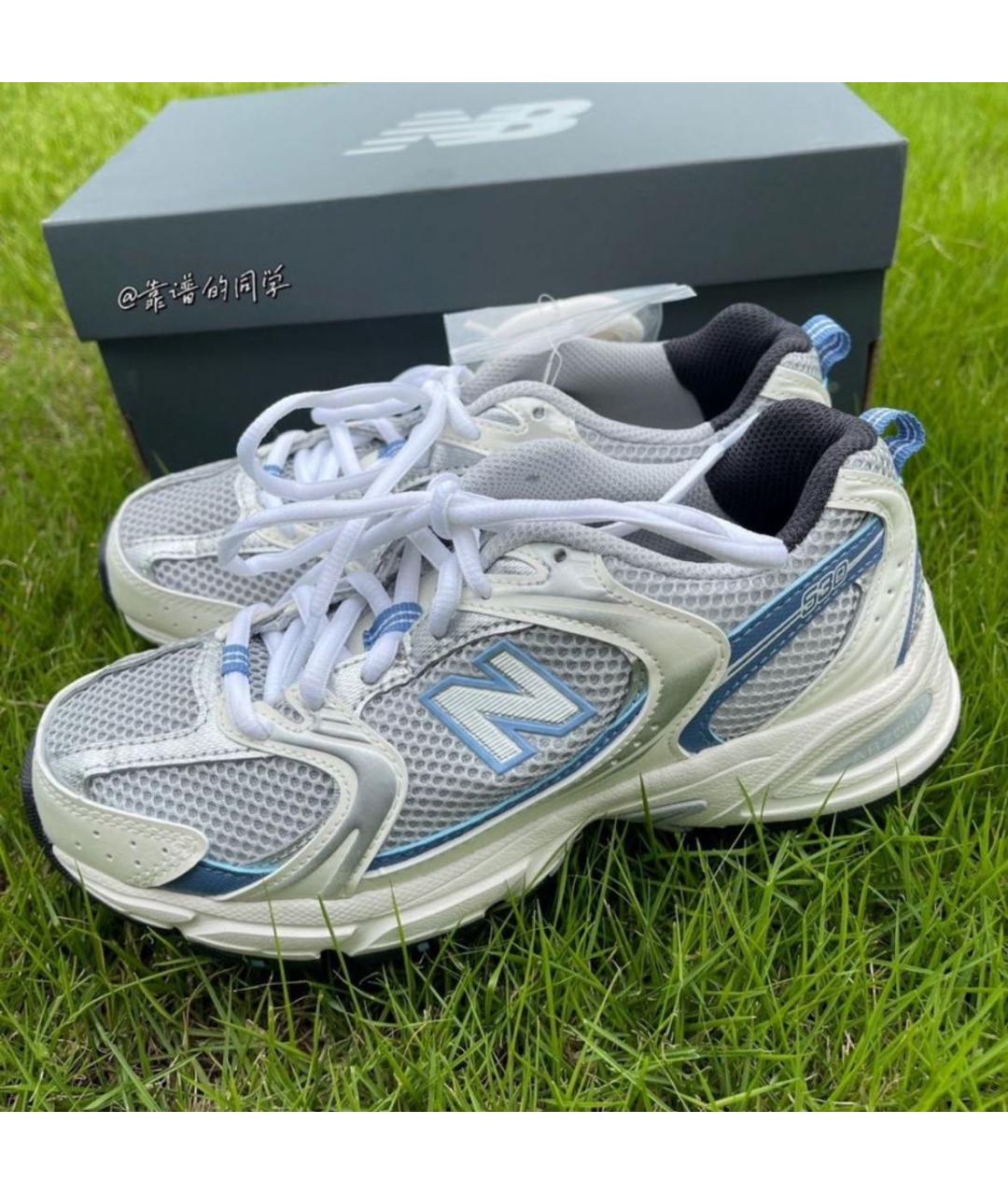 NEW BALANCE Синие текстильные низкие кроссовки / кеды, фото 7
