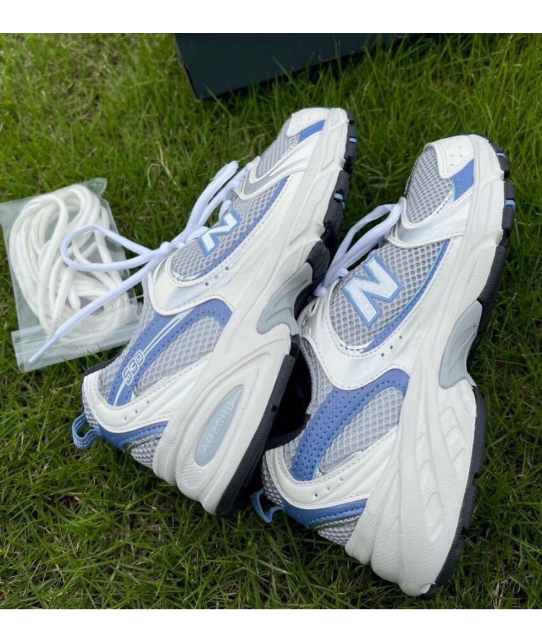NEW BALANCE Синие текстильные низкие кроссовки / кеды, фото 6