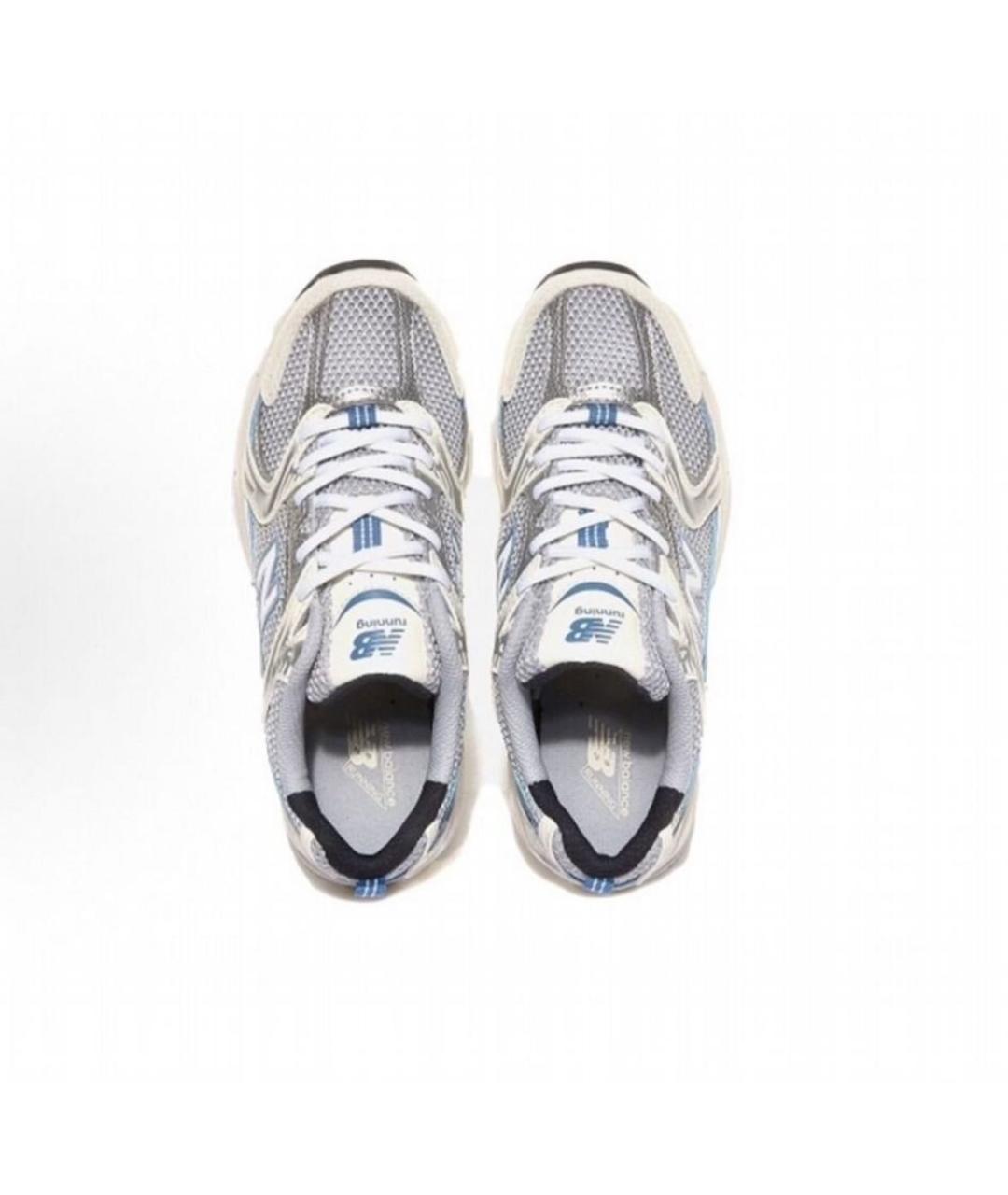 NEW BALANCE Синие текстильные низкие кроссовки / кеды, фото 3