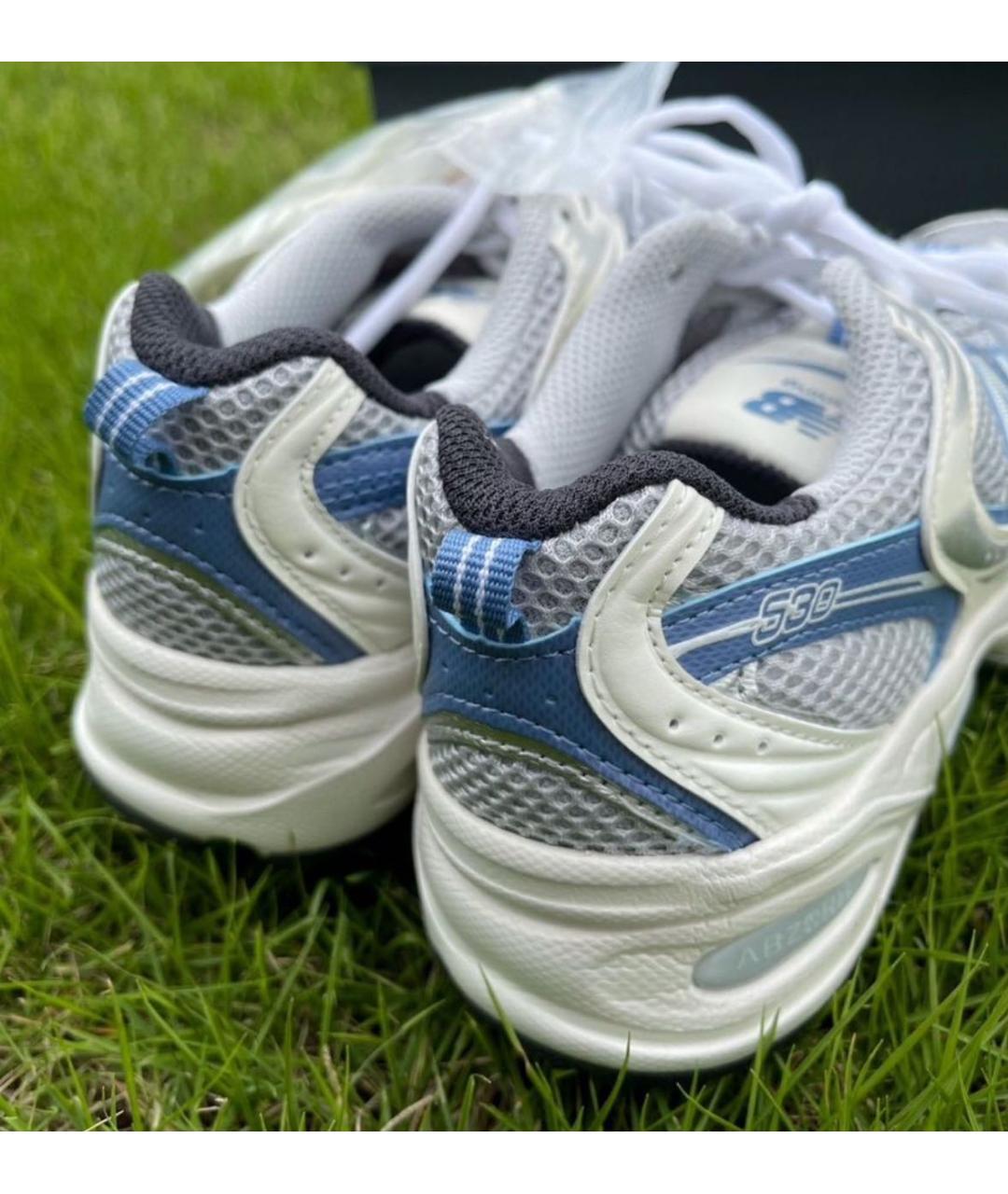 NEW BALANCE Синие текстильные низкие кроссовки / кеды, фото 8
