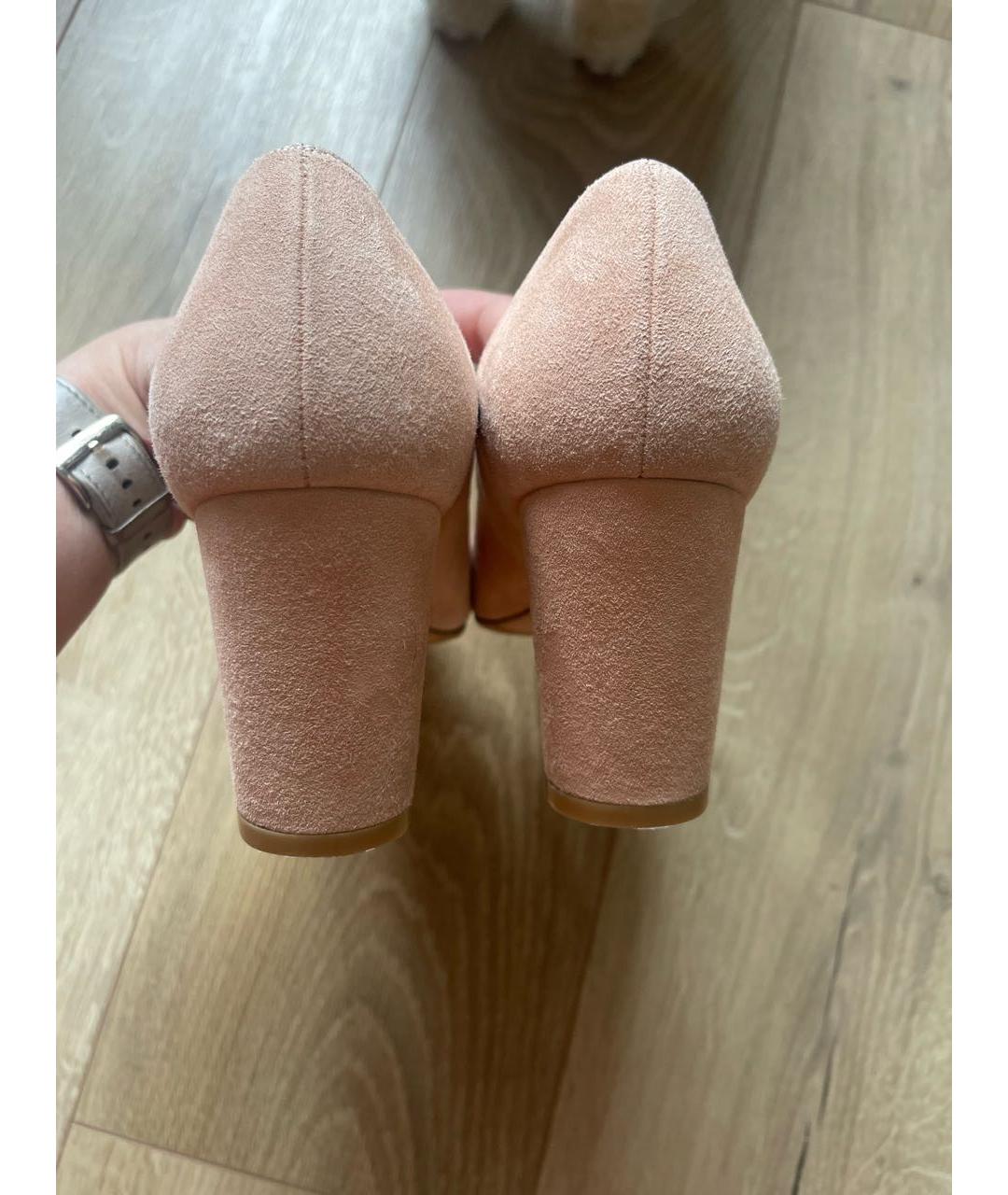 STUART WEITZMAN Розовые замшевые туфли, фото 6