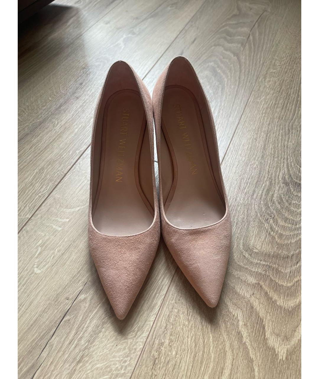 STUART WEITZMAN Розовые замшевые туфли, фото 2