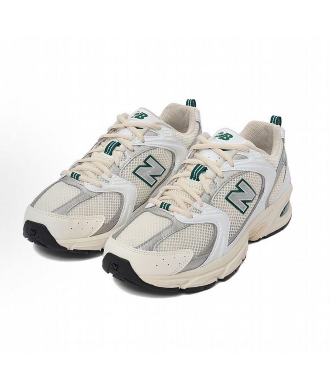 NEW BALANCE Бежевые текстильные низкие кроссовки / кеды, фото 2