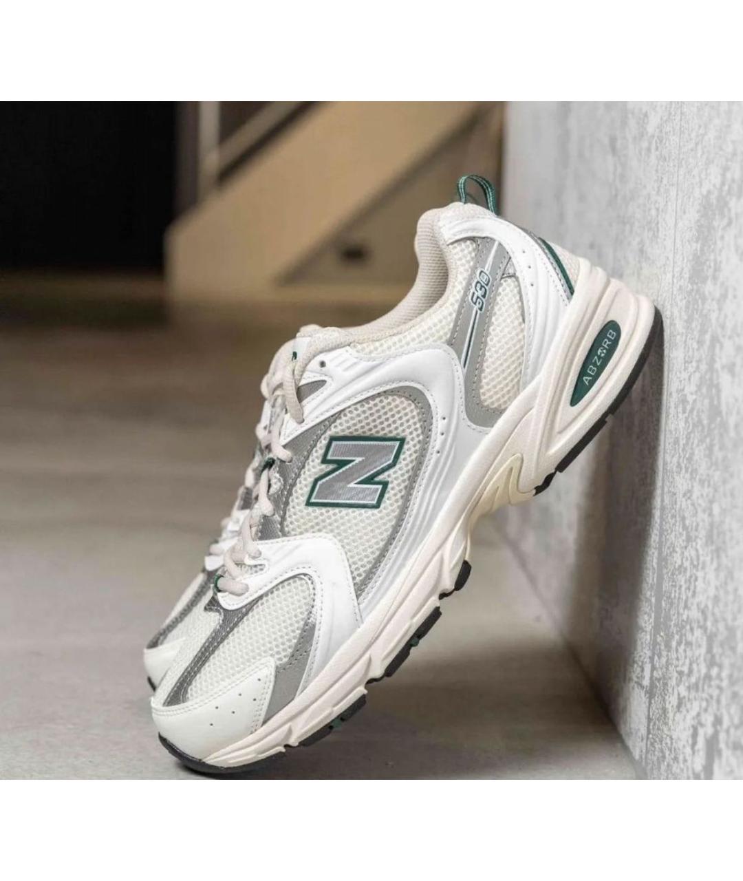 NEW BALANCE Бежевые текстильные низкие кроссовки / кеды, фото 5