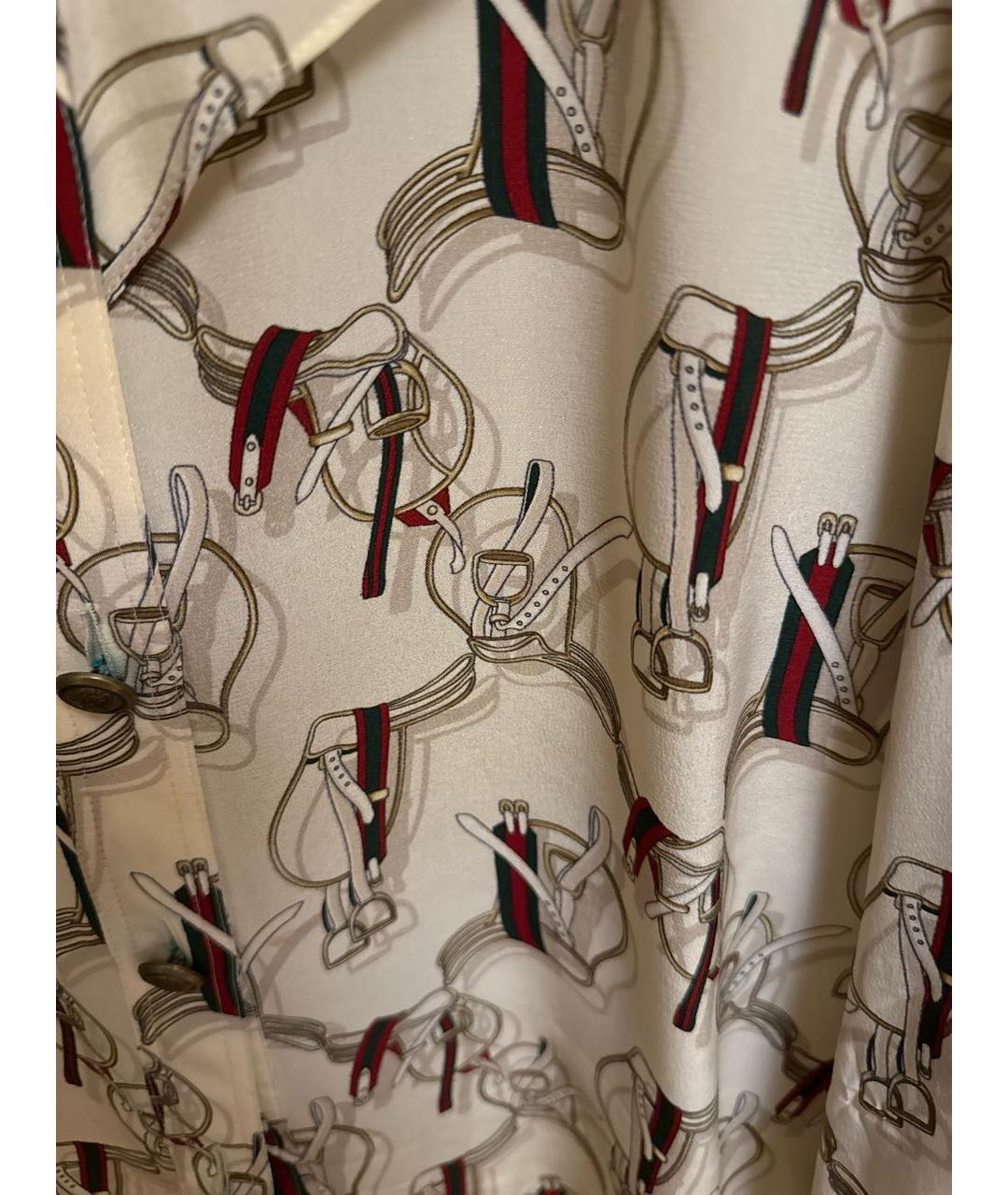 GUCCI Мульти шелковая блузы, фото 4