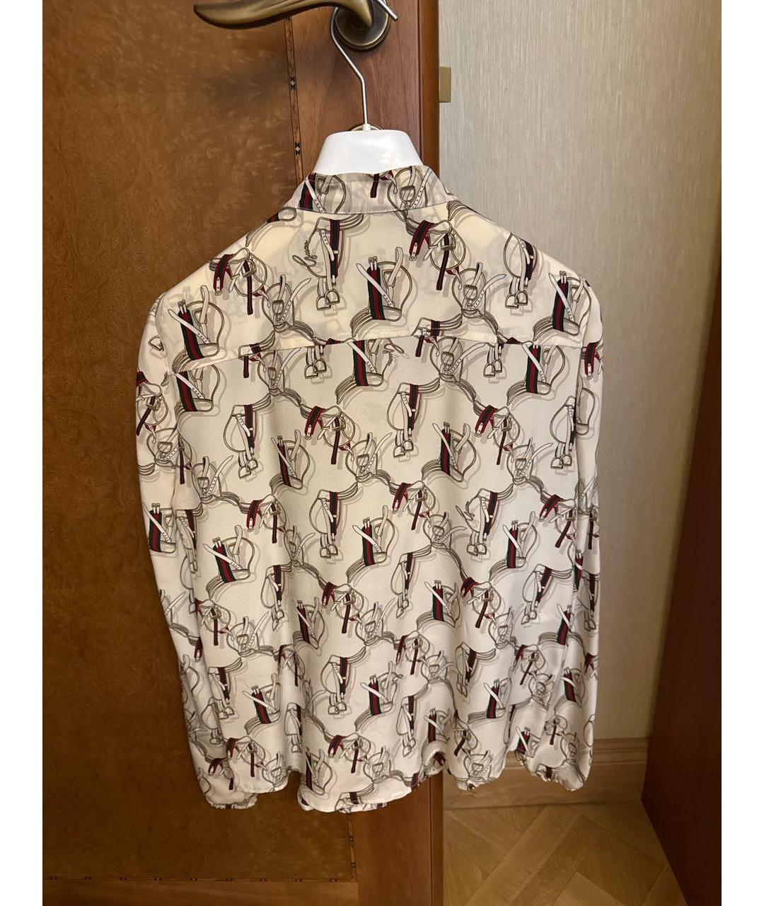 GUCCI Мульти шелковая блузы, фото 2