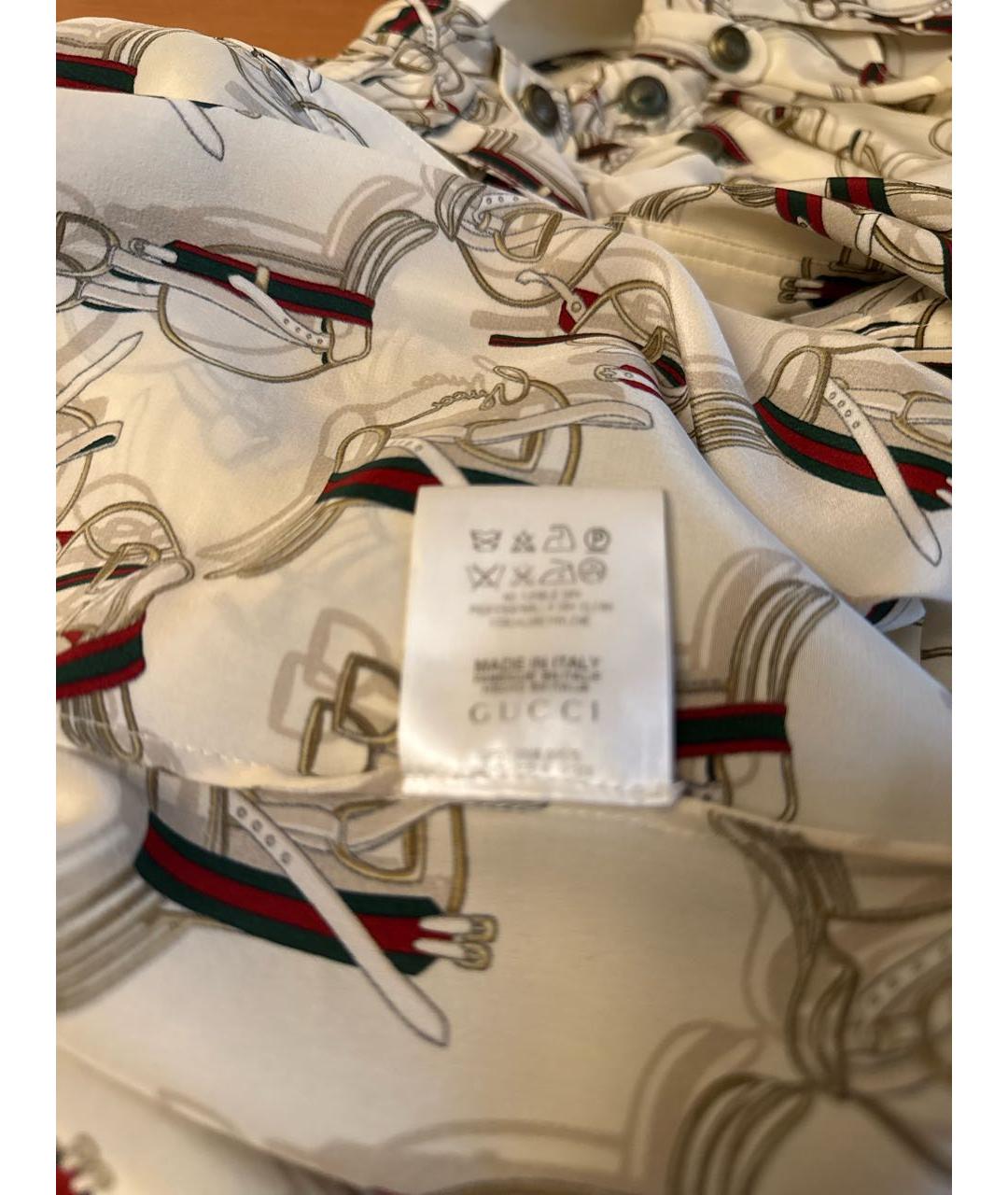 GUCCI Мульти шелковая блузы, фото 6