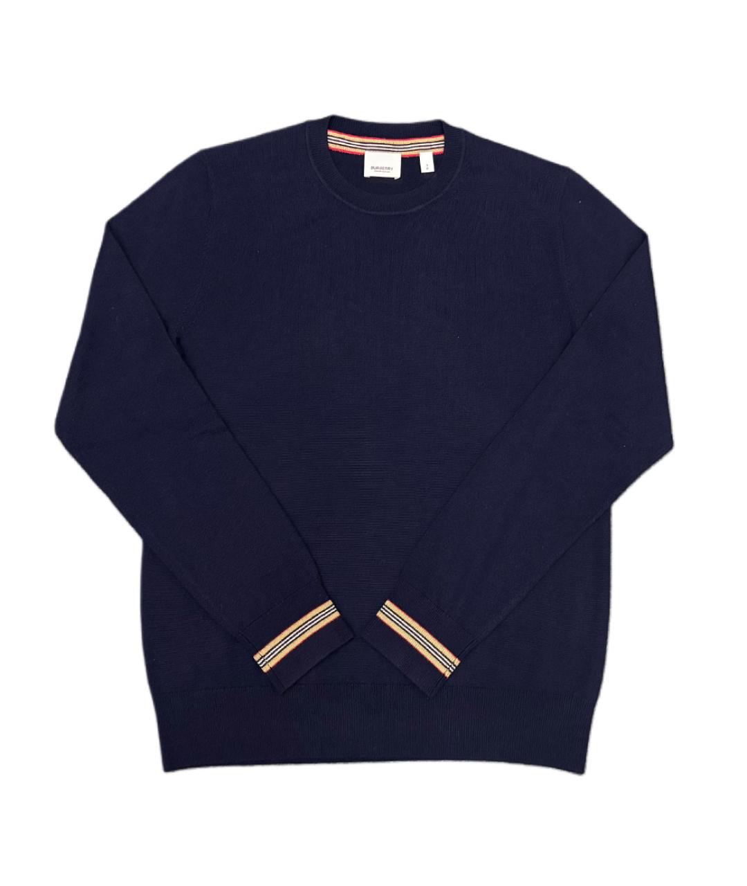 BURBERRY Темно-синий джемпер / свитер, фото 3
