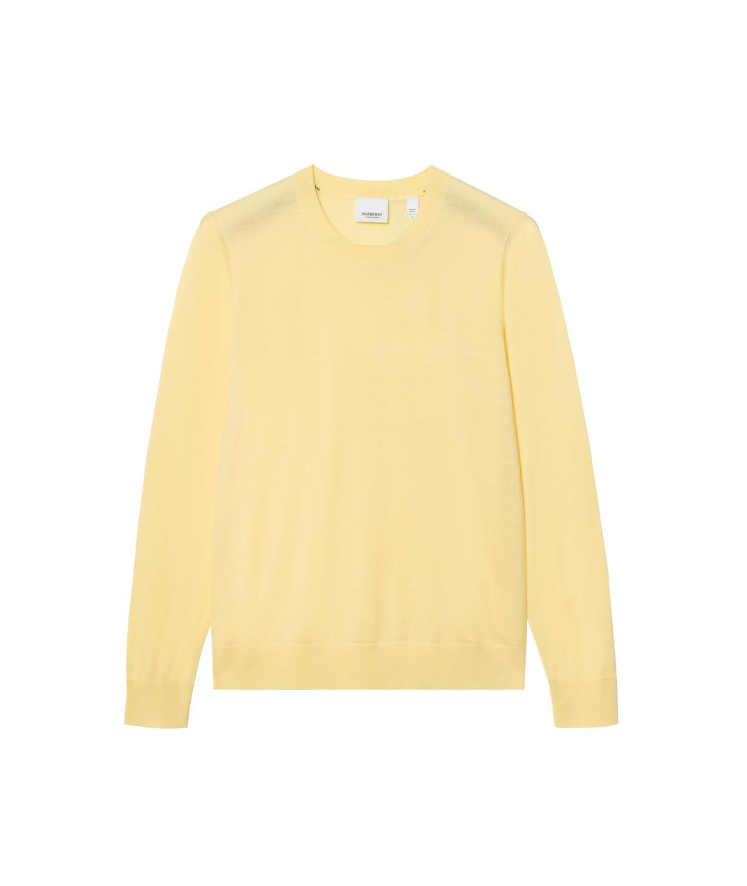 BURBERRY Желтый джемпер / свитер, фото 2