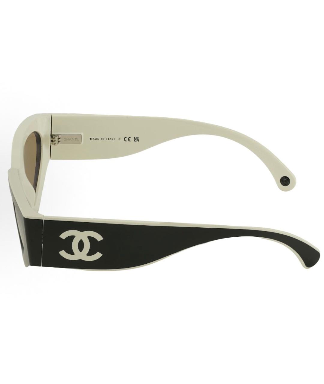 CHANEL Черные пластиковые солнцезащитные очки, фото 2