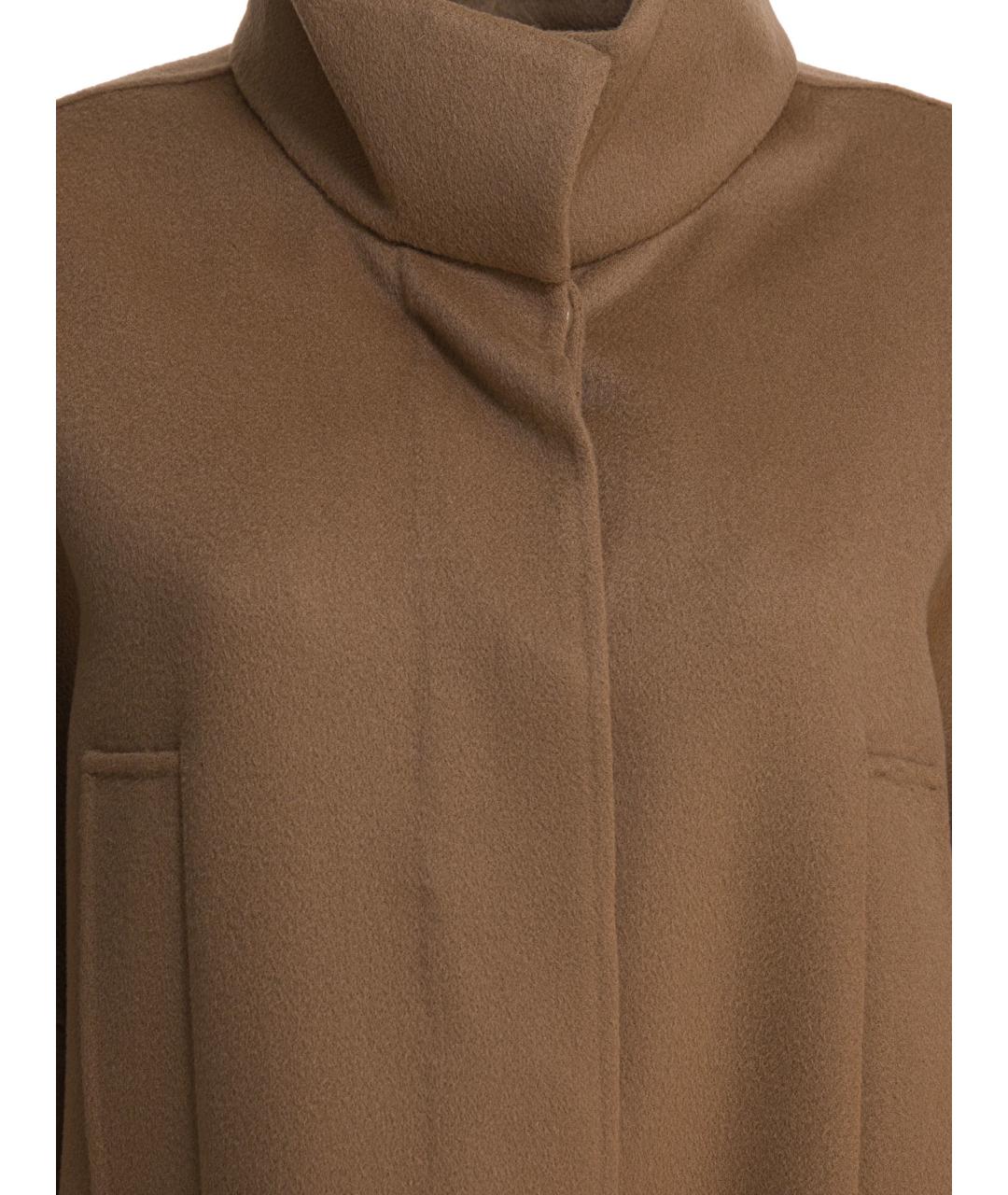 'S MAX MARA Коричневое шерстяное пальто, фото 3
