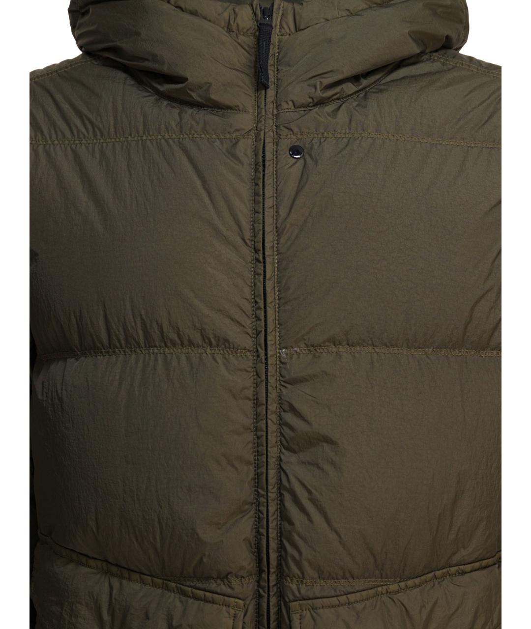 STONE ISLAND Зеленая полиамидовая куртка, фото 3