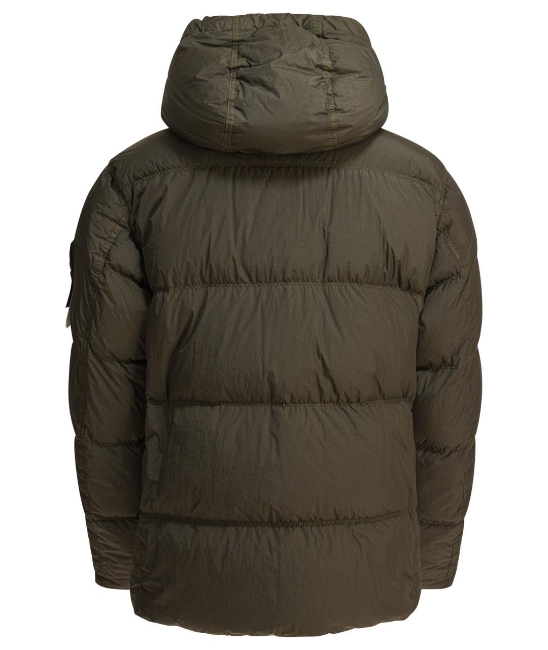 STONE ISLAND Зеленая полиамидовая куртка, фото 2