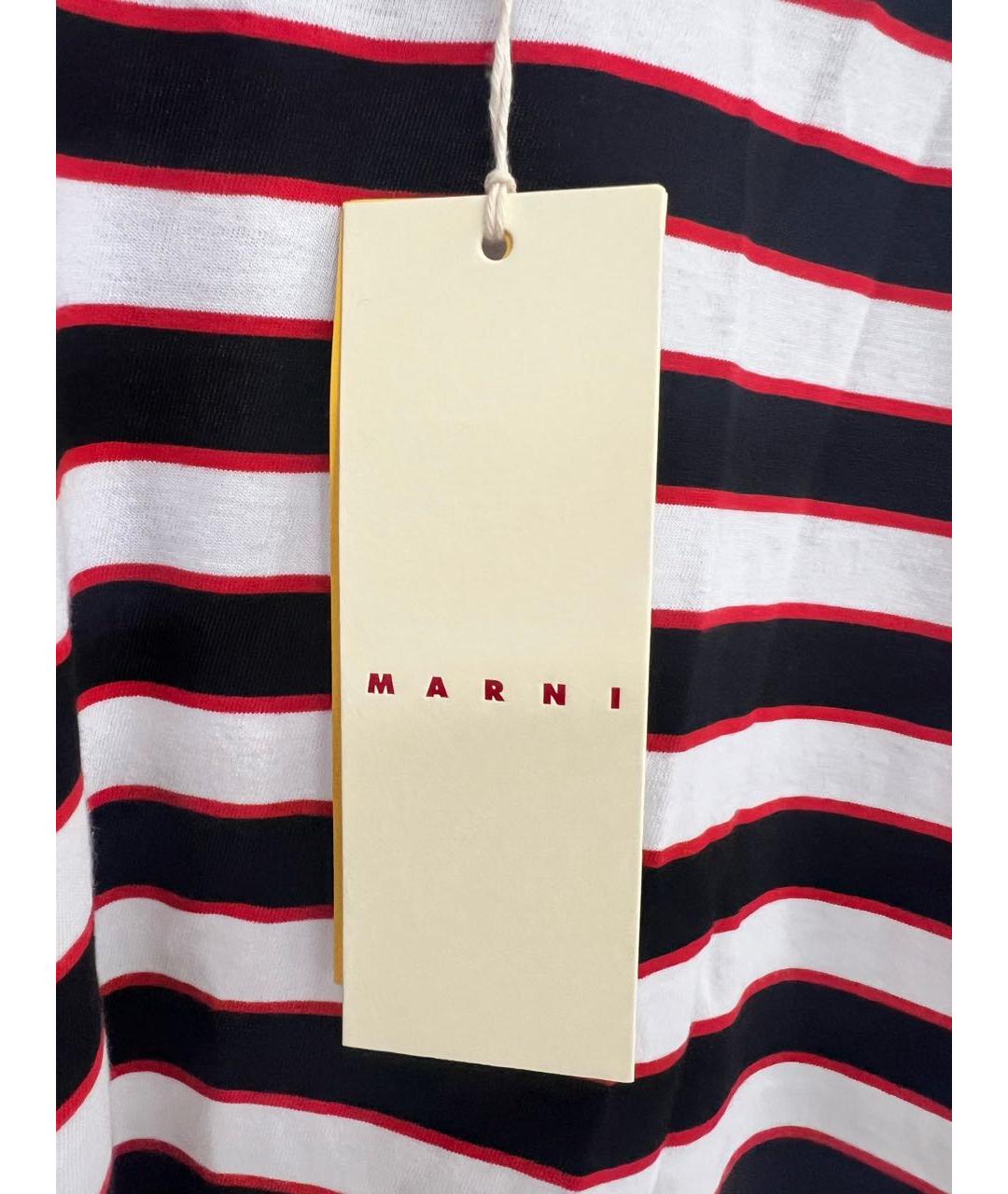 MARNI Мульти хлопковая футболка, фото 5