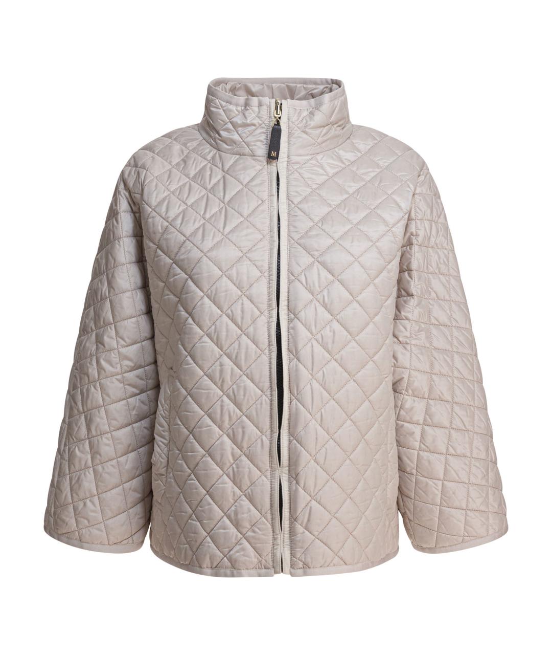 MAX MARA Бежевая полиэстеровая куртка, фото 1