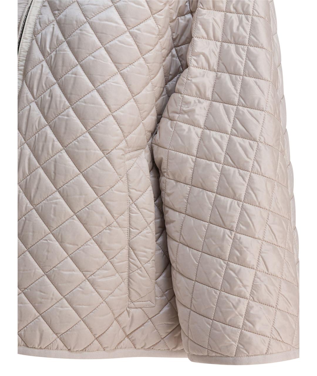 MAX MARA Бежевая полиэстеровая куртка, фото 4